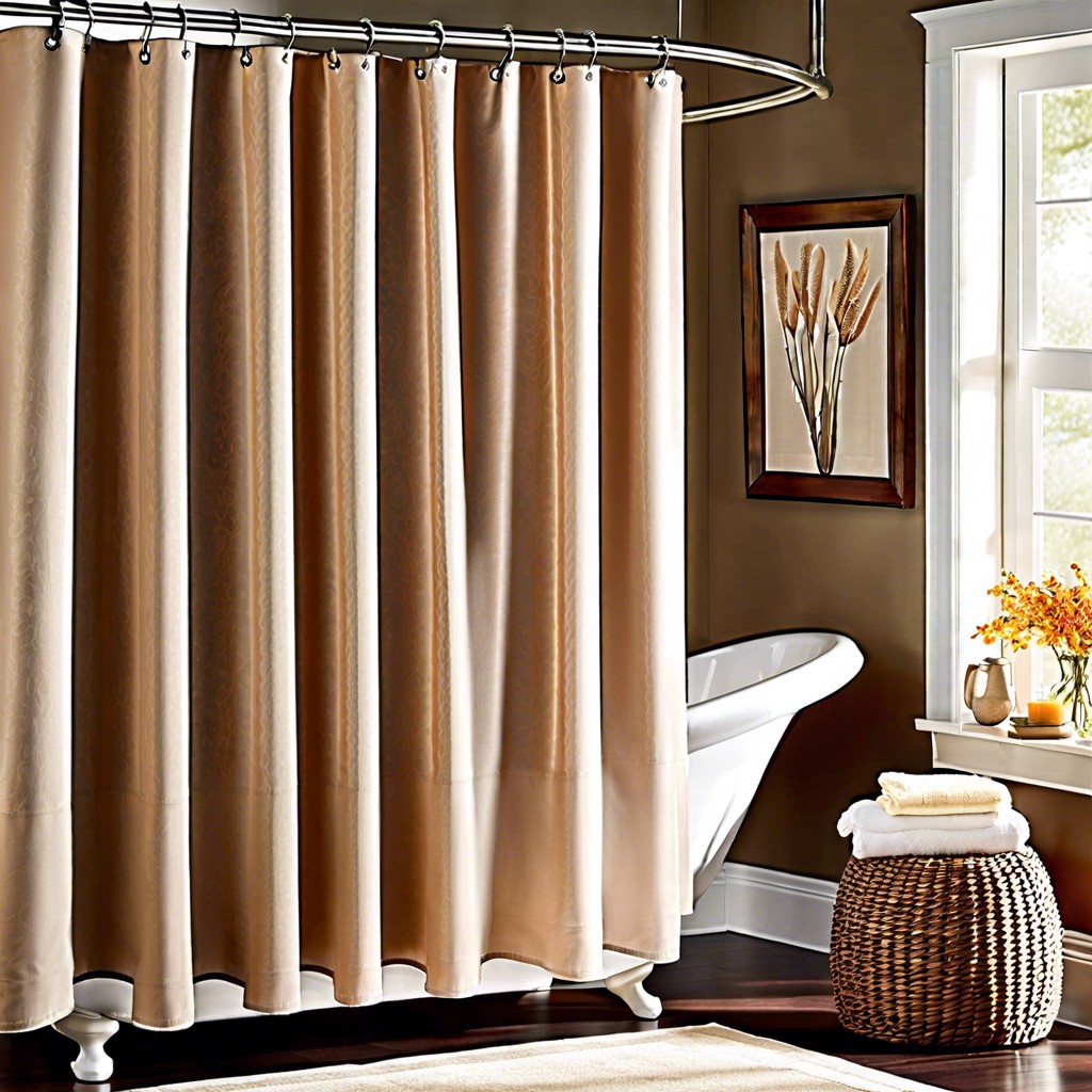shower curtain serenity use fabric shower curtains for larger windows needing coverage