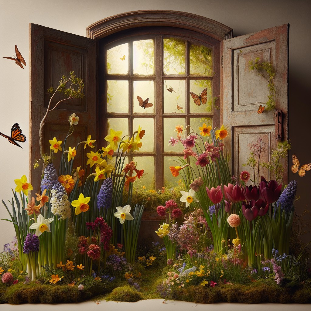 springtime storybook scene