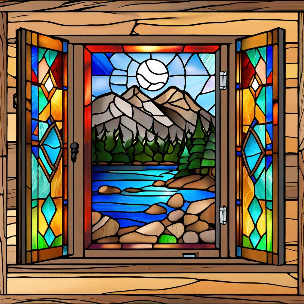 stained glass accents