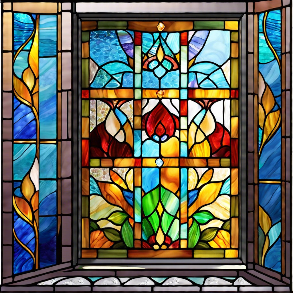 stained glass inspired curtain designs