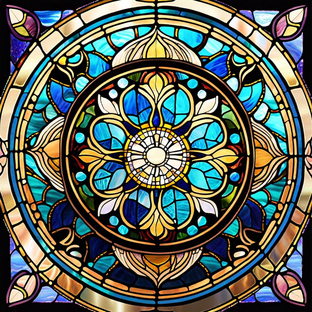 stained glass mandalas for meditation spaces