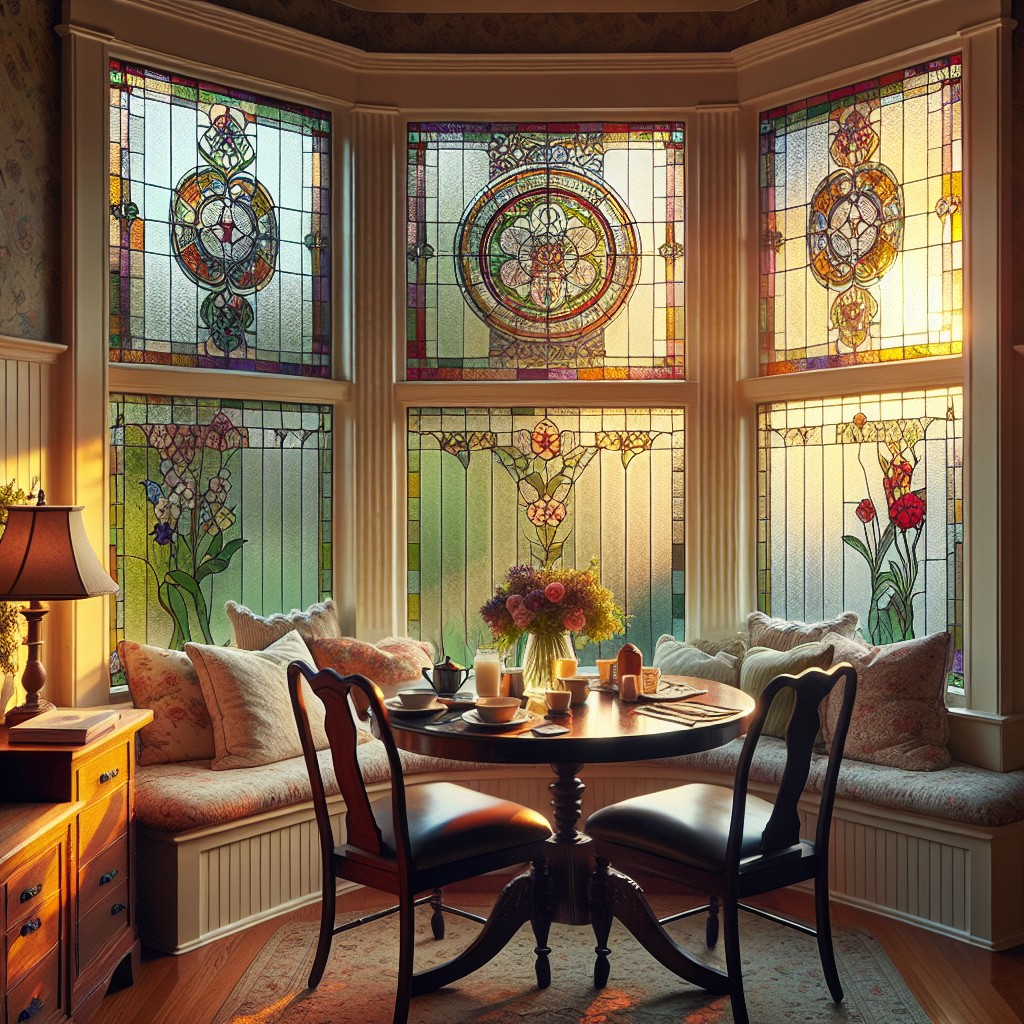 use stained glass for privacy and style