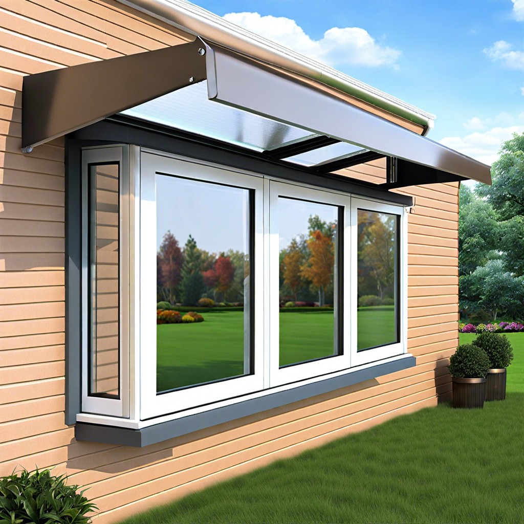 aluminum awning windows with frosted glass