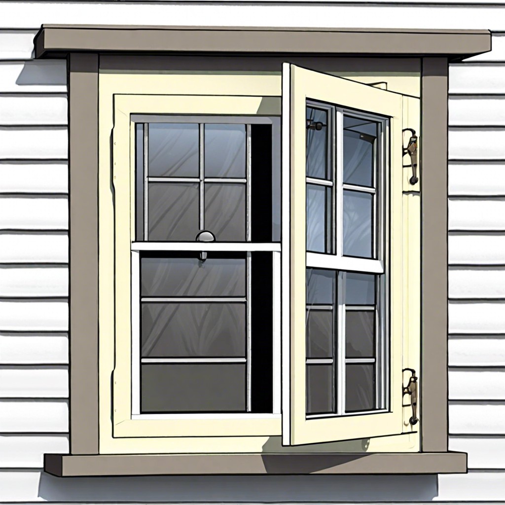 aluminum storm window with insulated glass