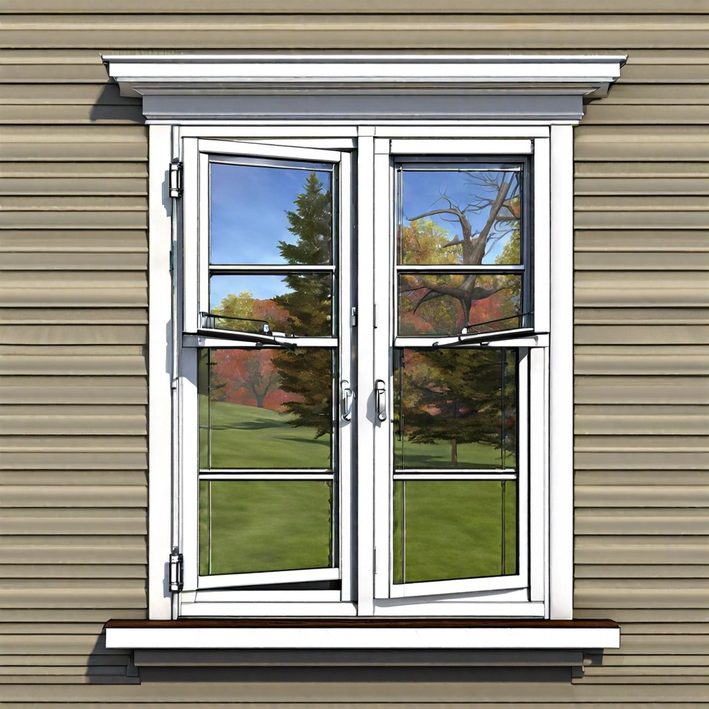 aluminum storm window with noise reduction