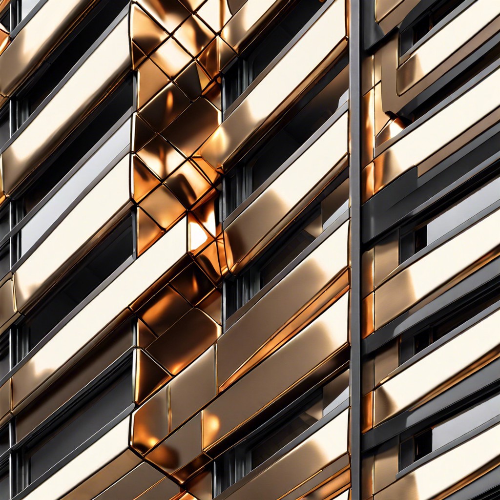 aluminum windows with bronze foil accents