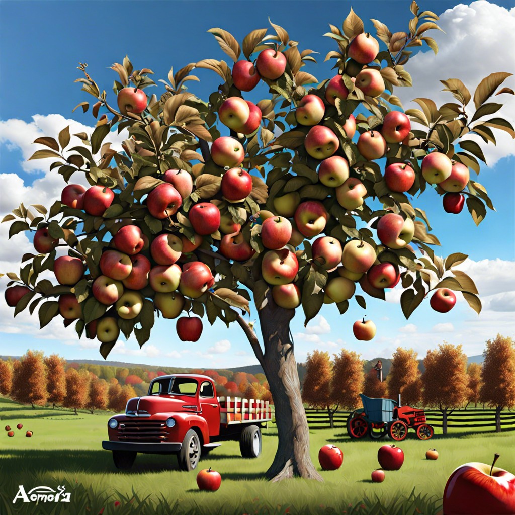 apple picking scene