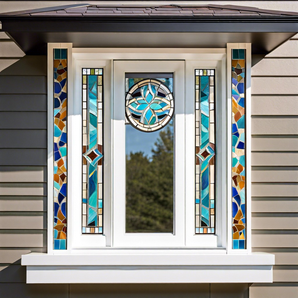 artistic mosaic tile trim