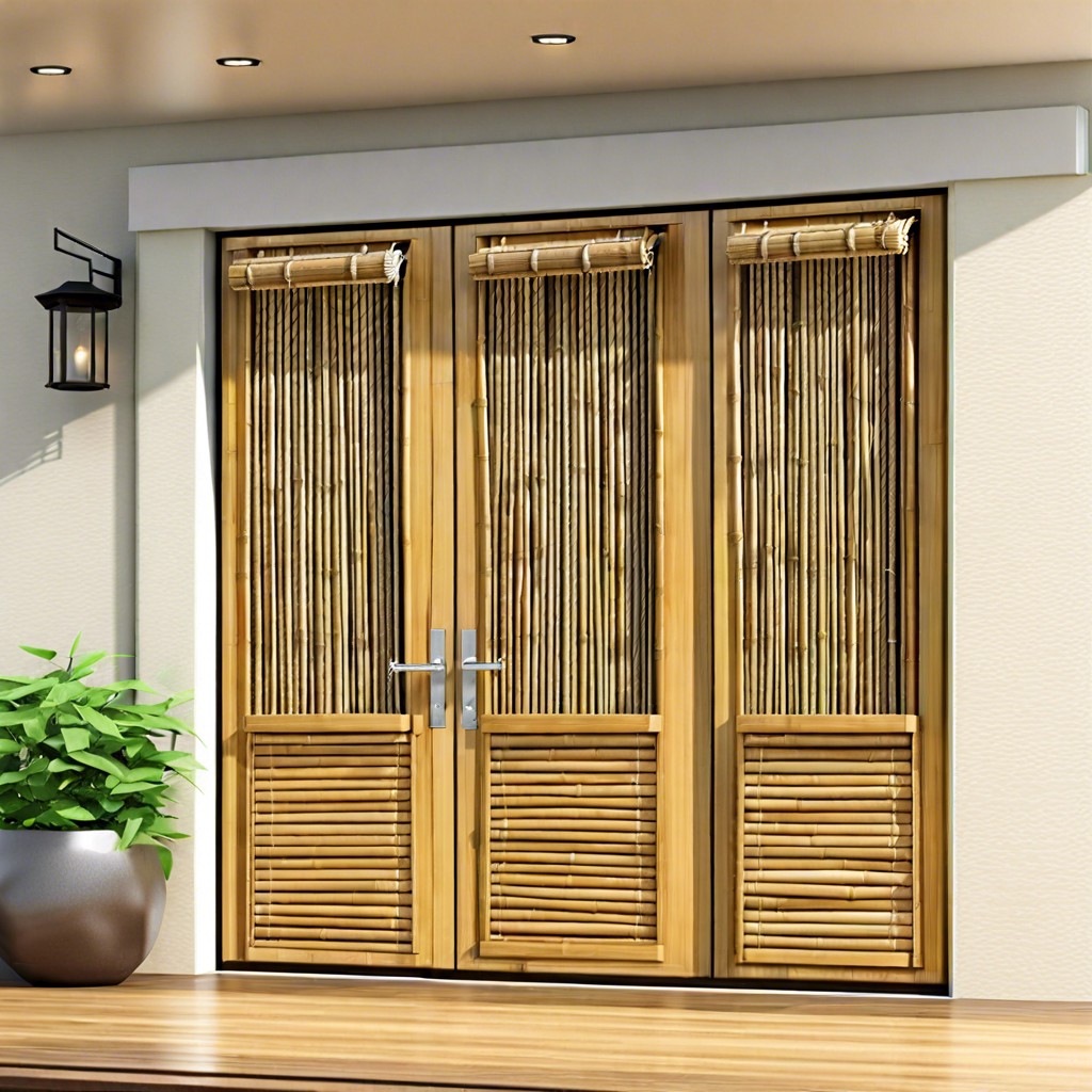 bamboo blinds for a natural touch