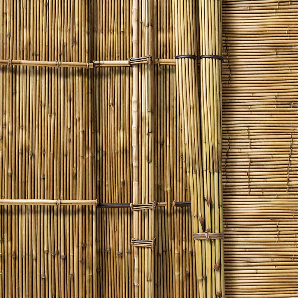 bamboo or woven wood shades
