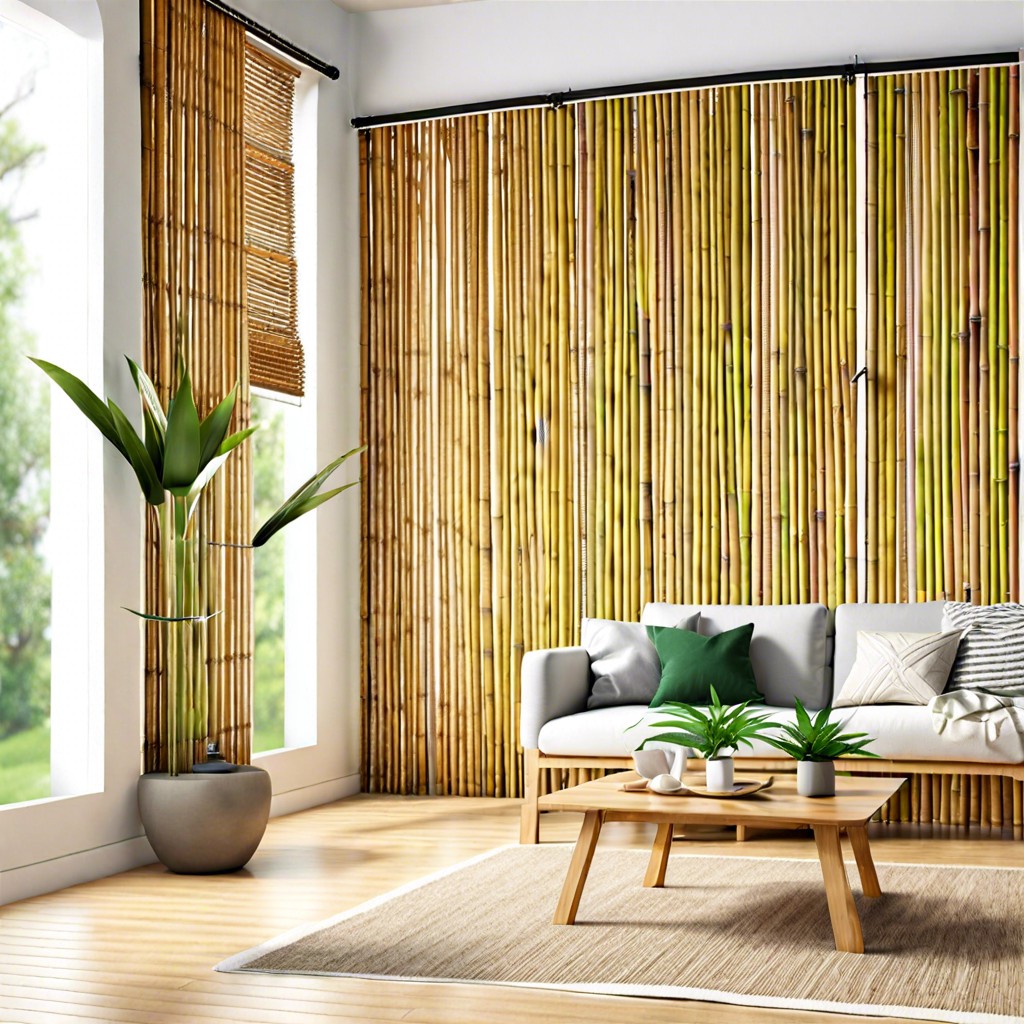 bamboo roll up blinds for a natural touch