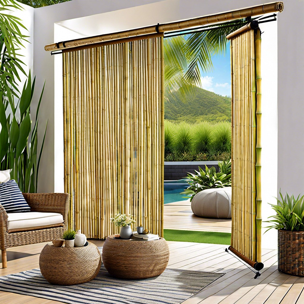 bamboo roll up blinds