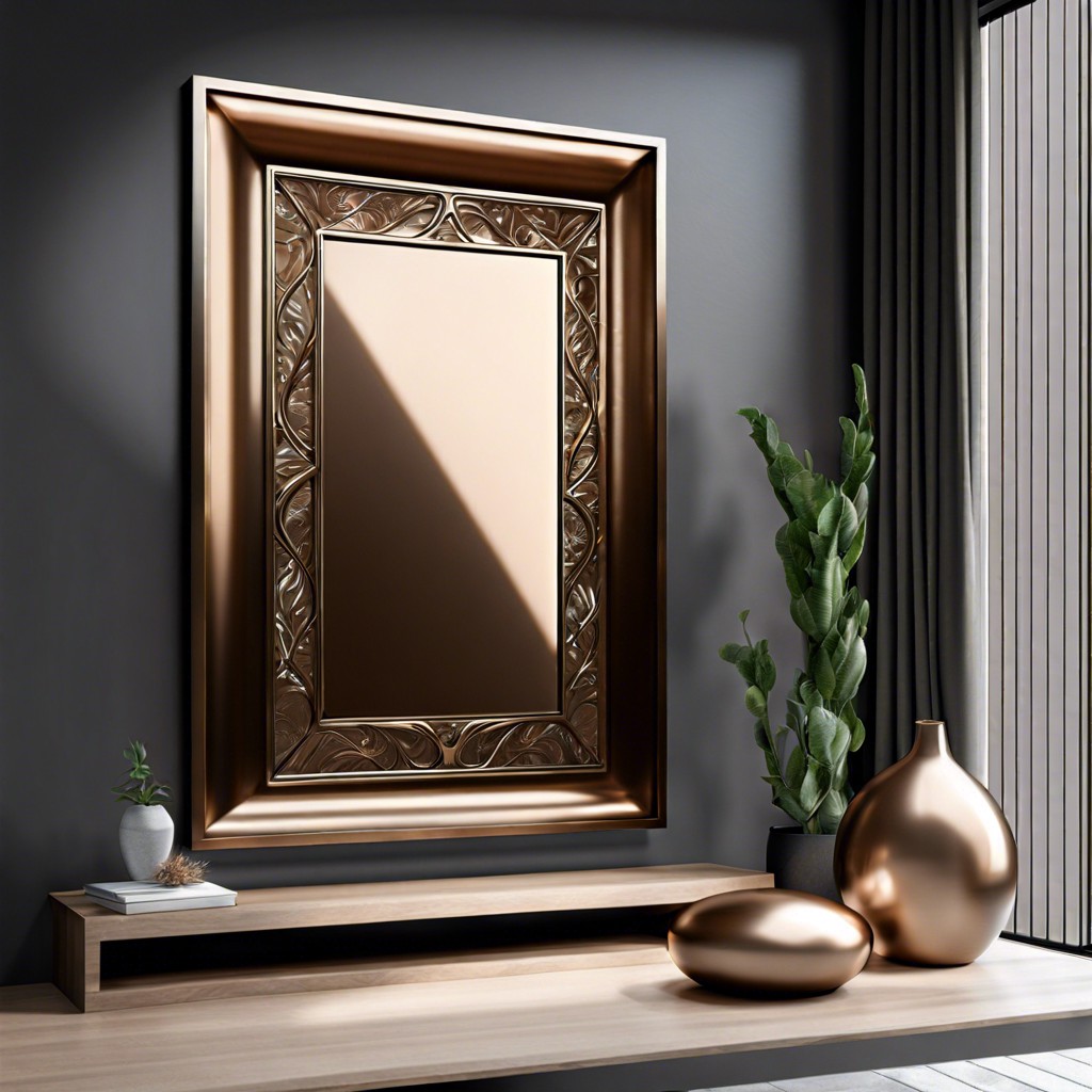 bronze tinted glass in aluminum frames