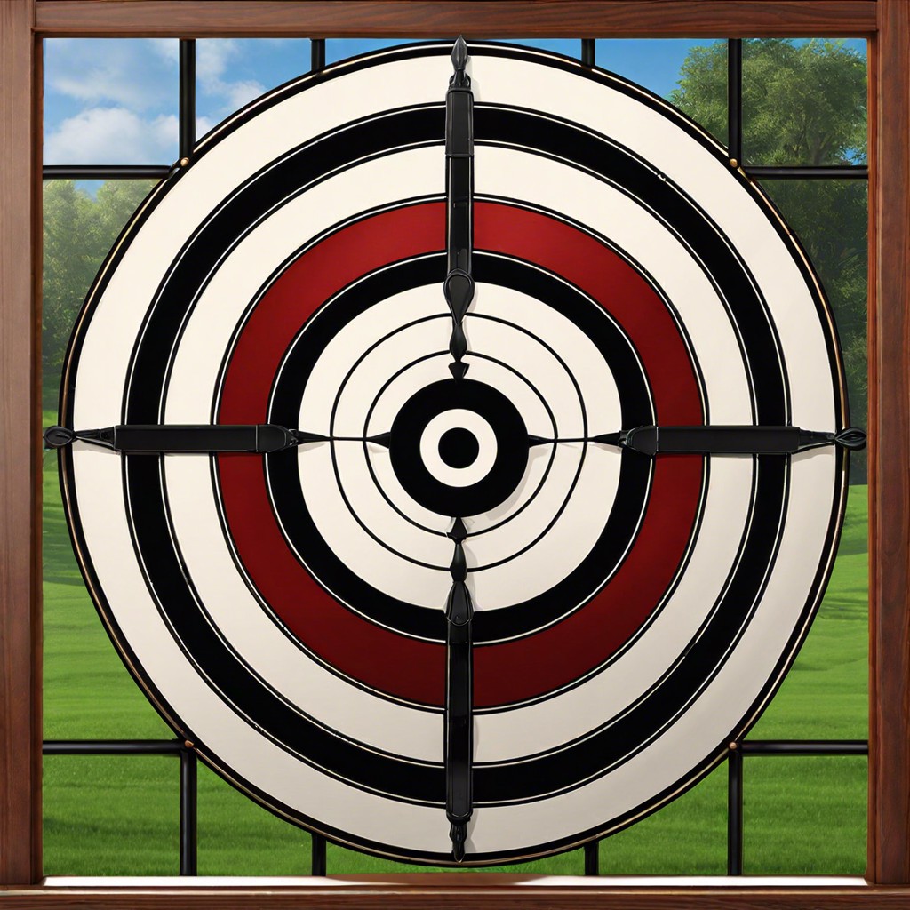 bullseye center window pane