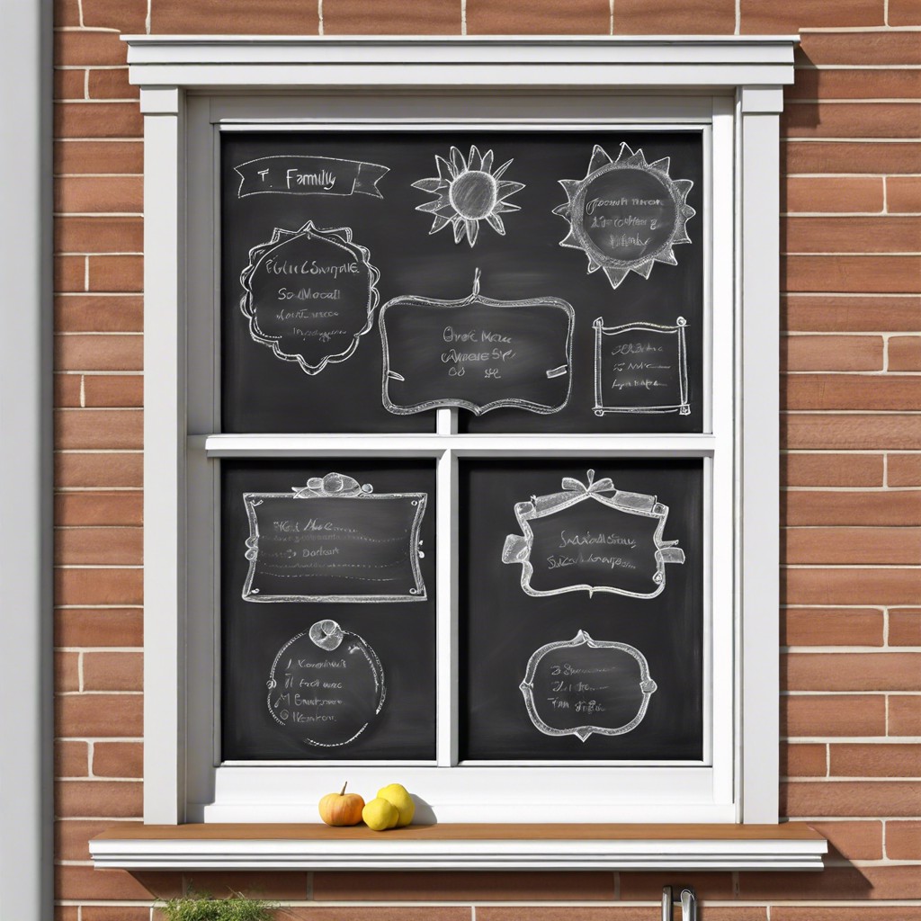 chalkboard paint for family notes