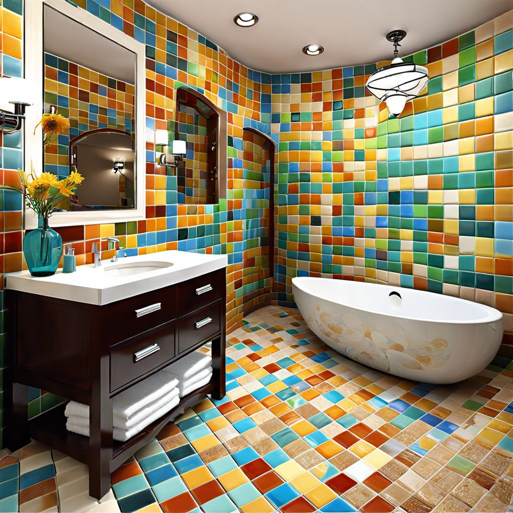 colorful mosaic tiles