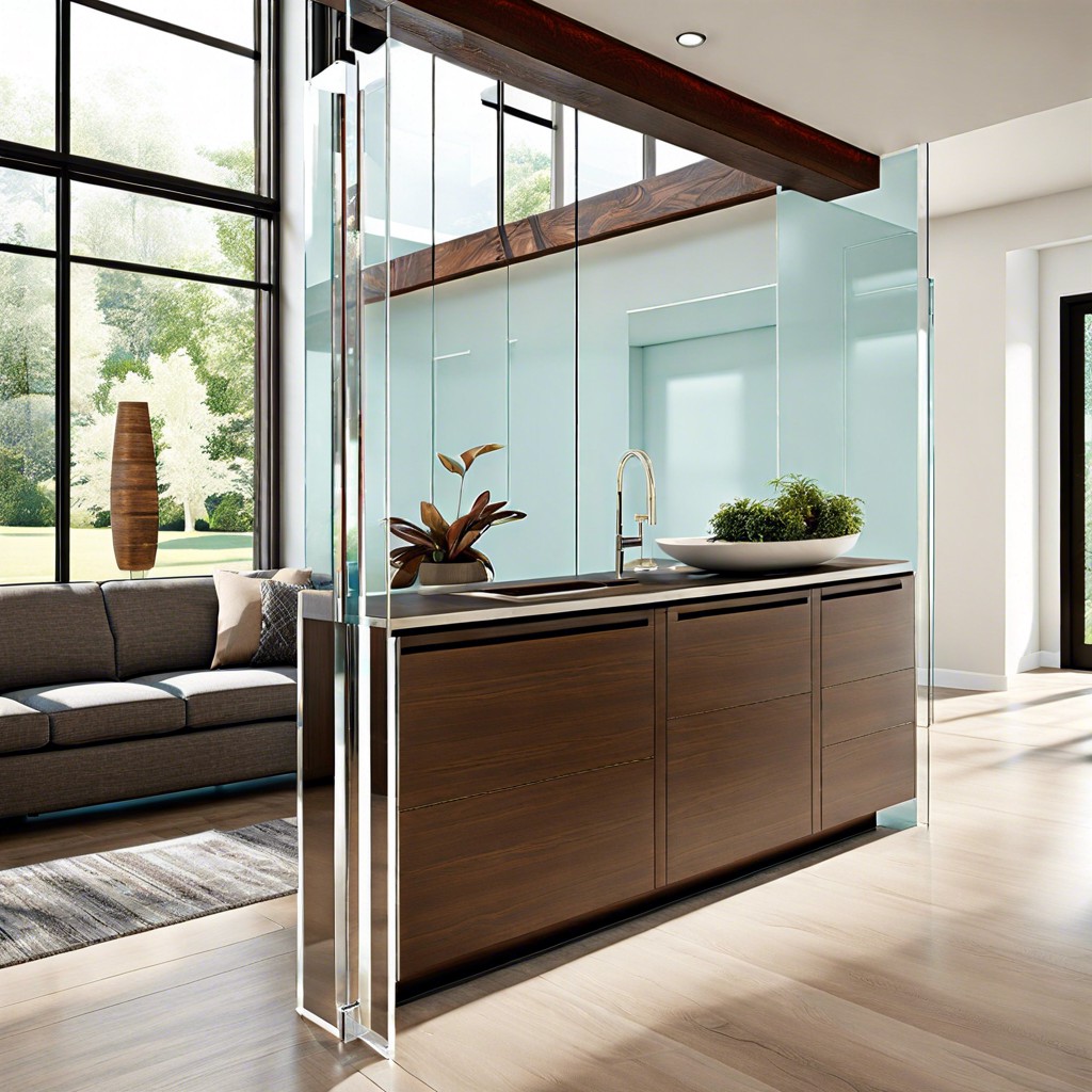 contemporary acrylic clear trim