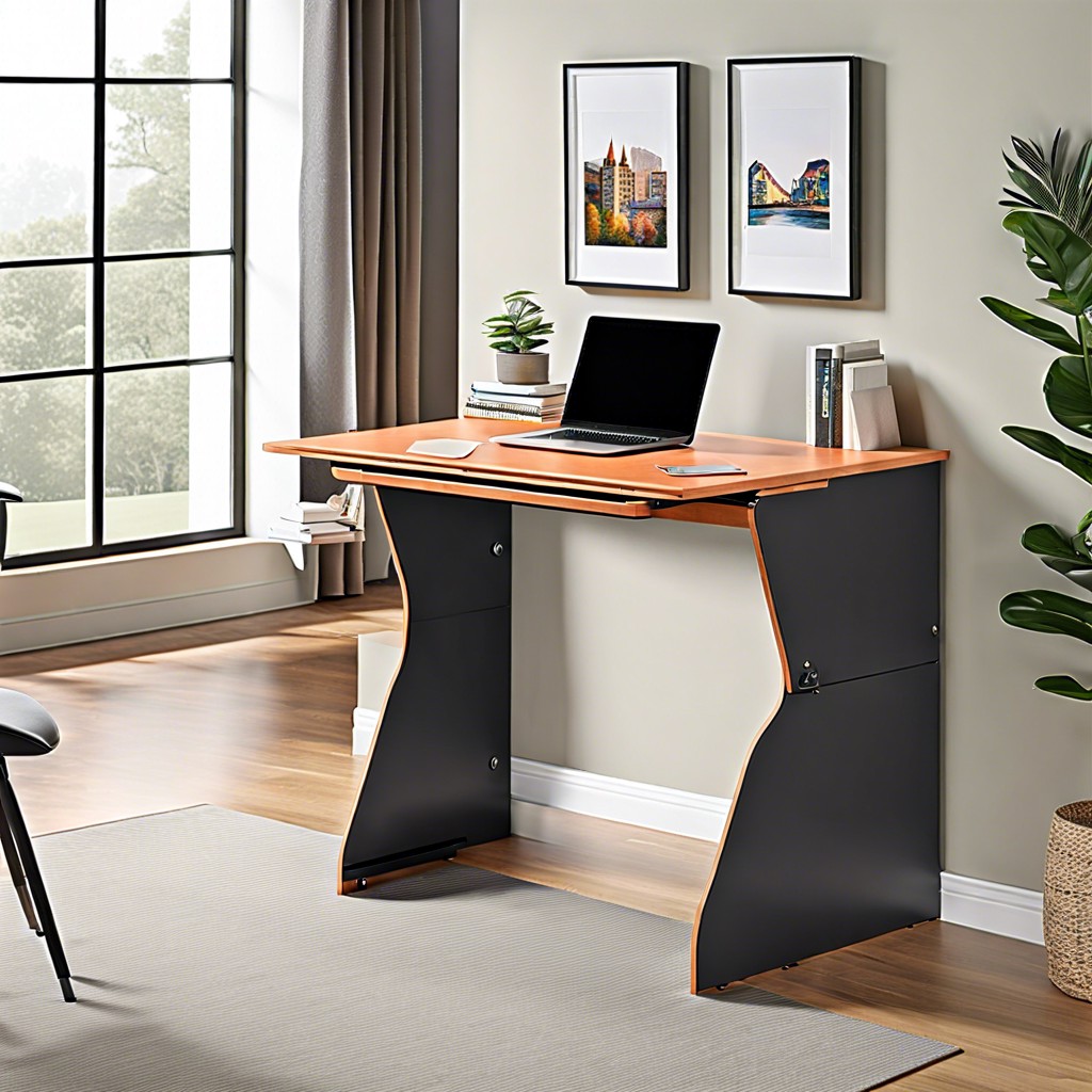 convertible desk install a fold down desk that can be stowed away when not in use maximizing floor space