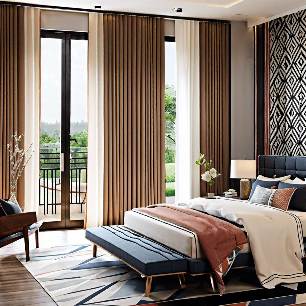curtains with geometric patterns for a contemporary edge