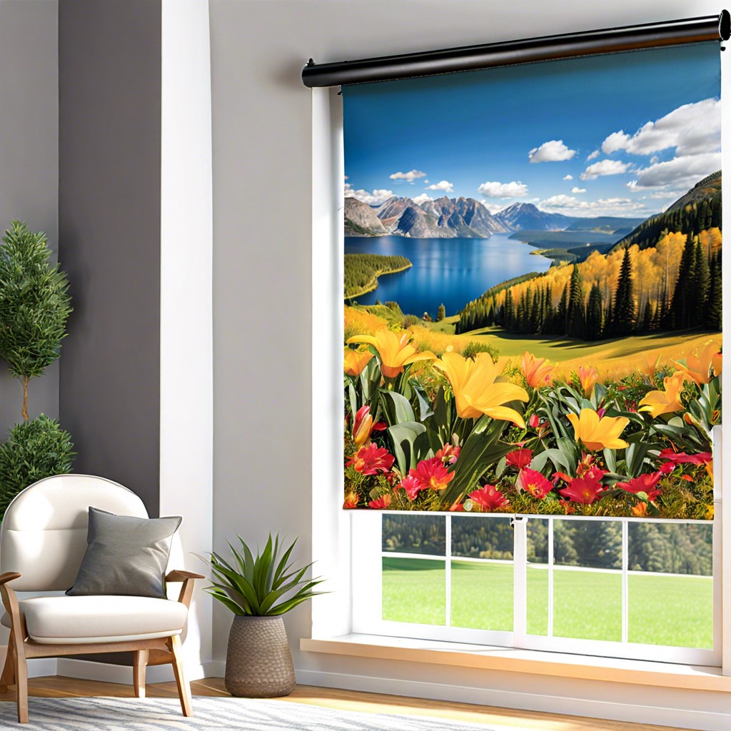 customized printed roller shades