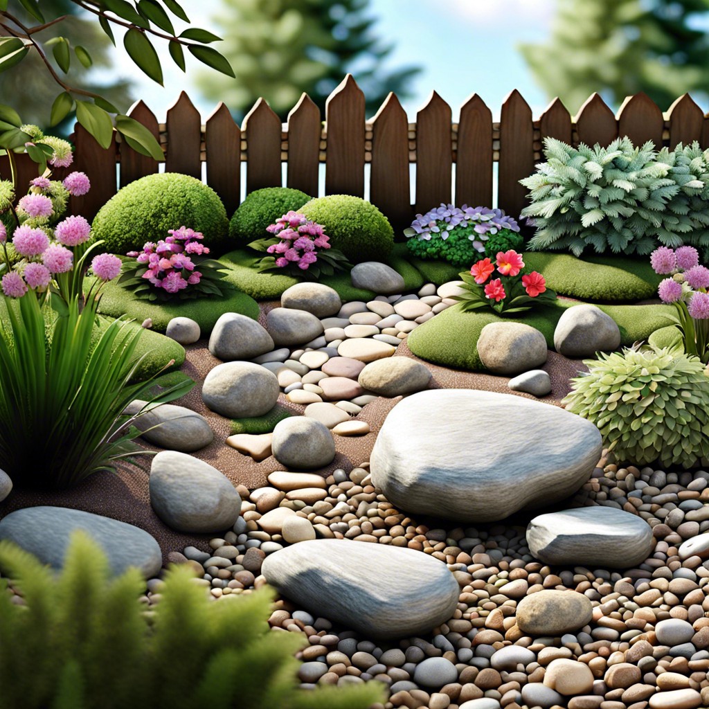 decorative rock garden