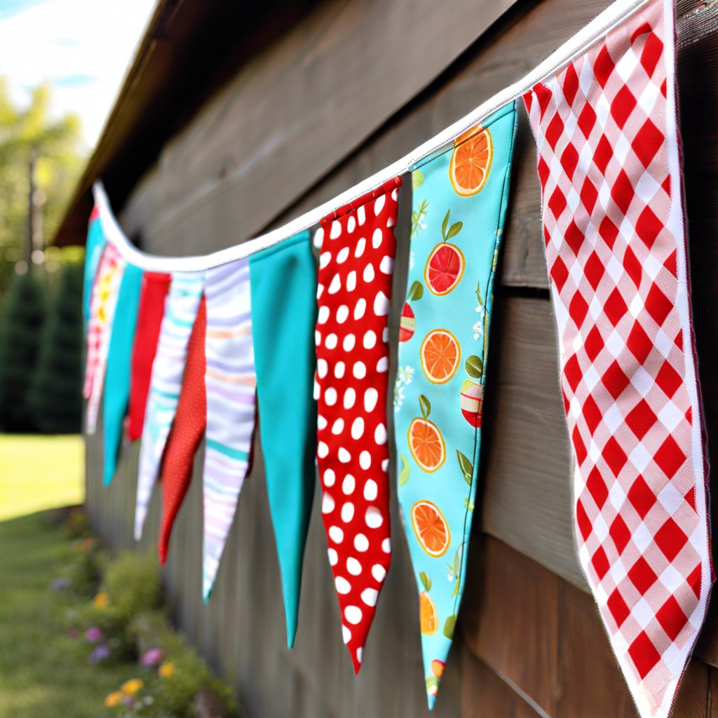 diy fabric bunting