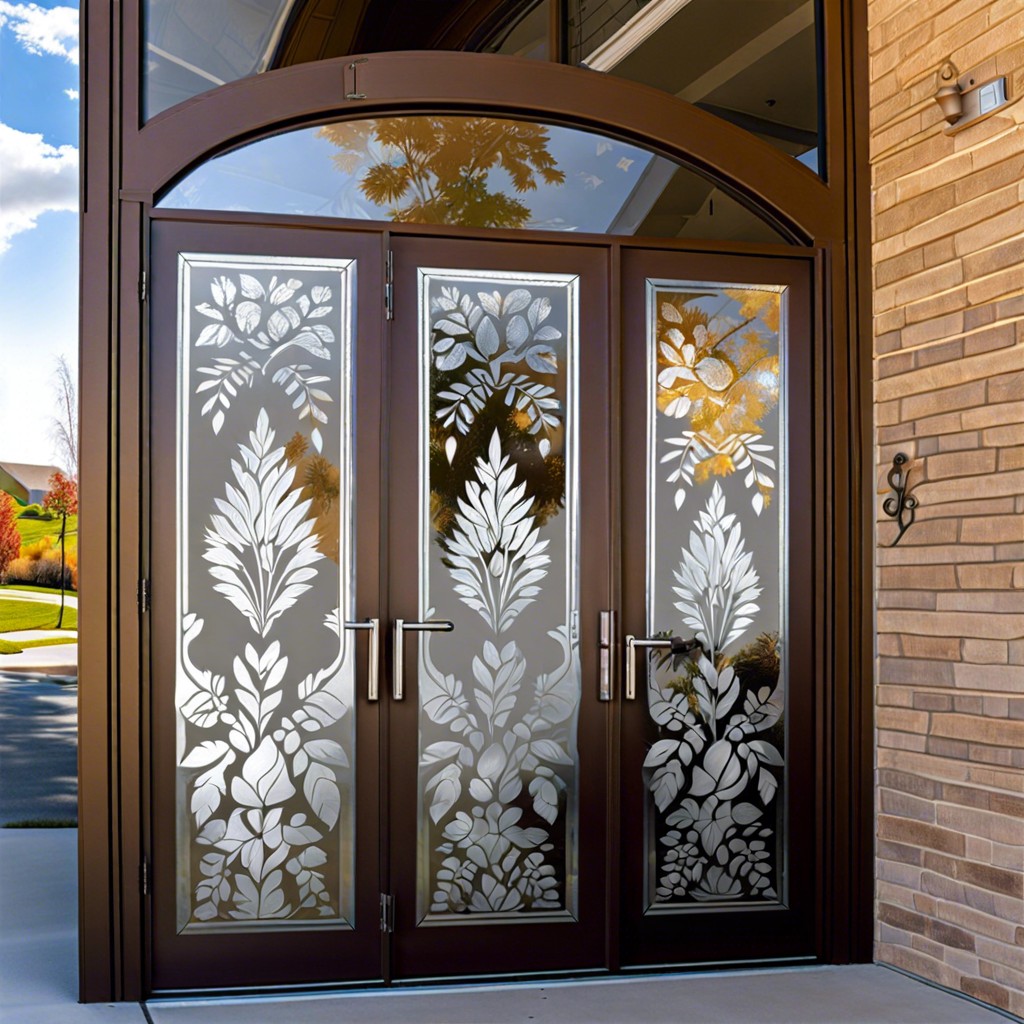 etched glass film designs