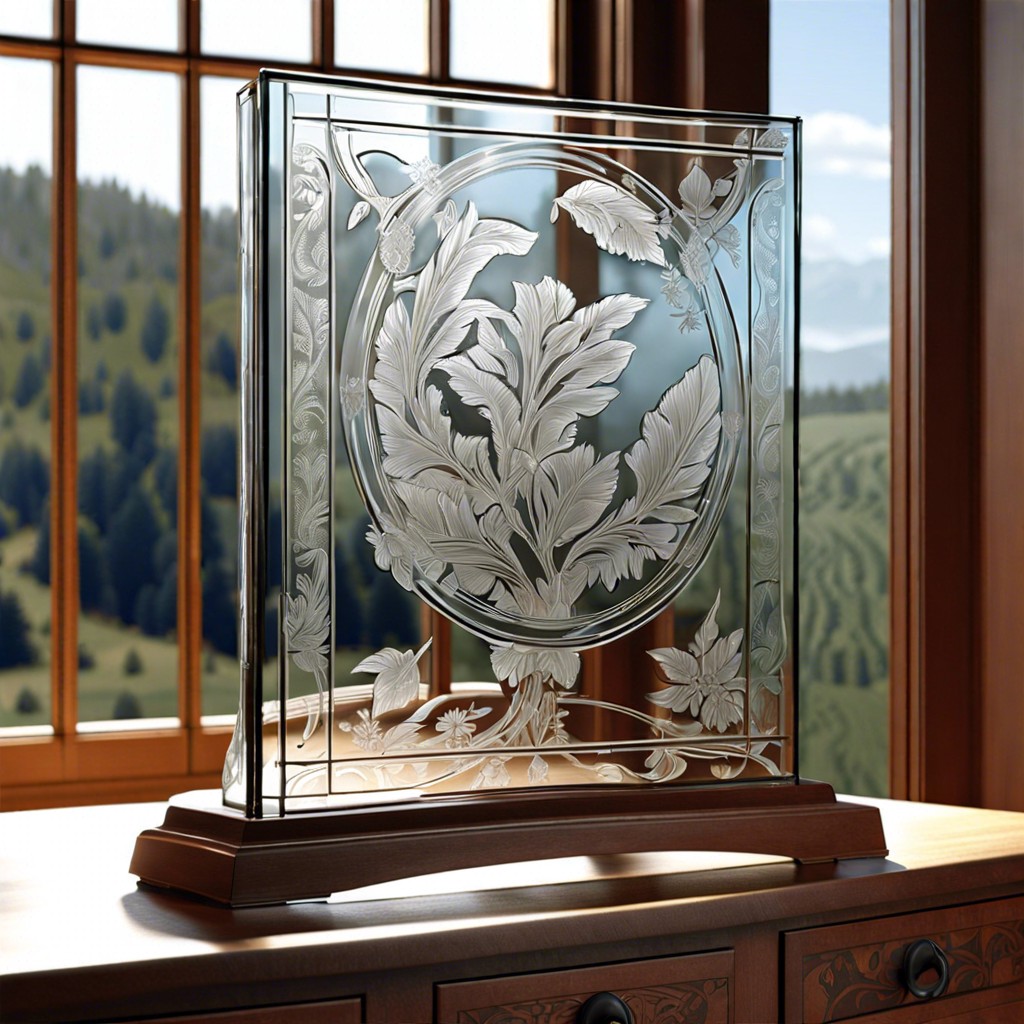 etched glass screen