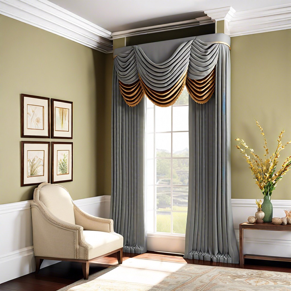 fabric covered cornices