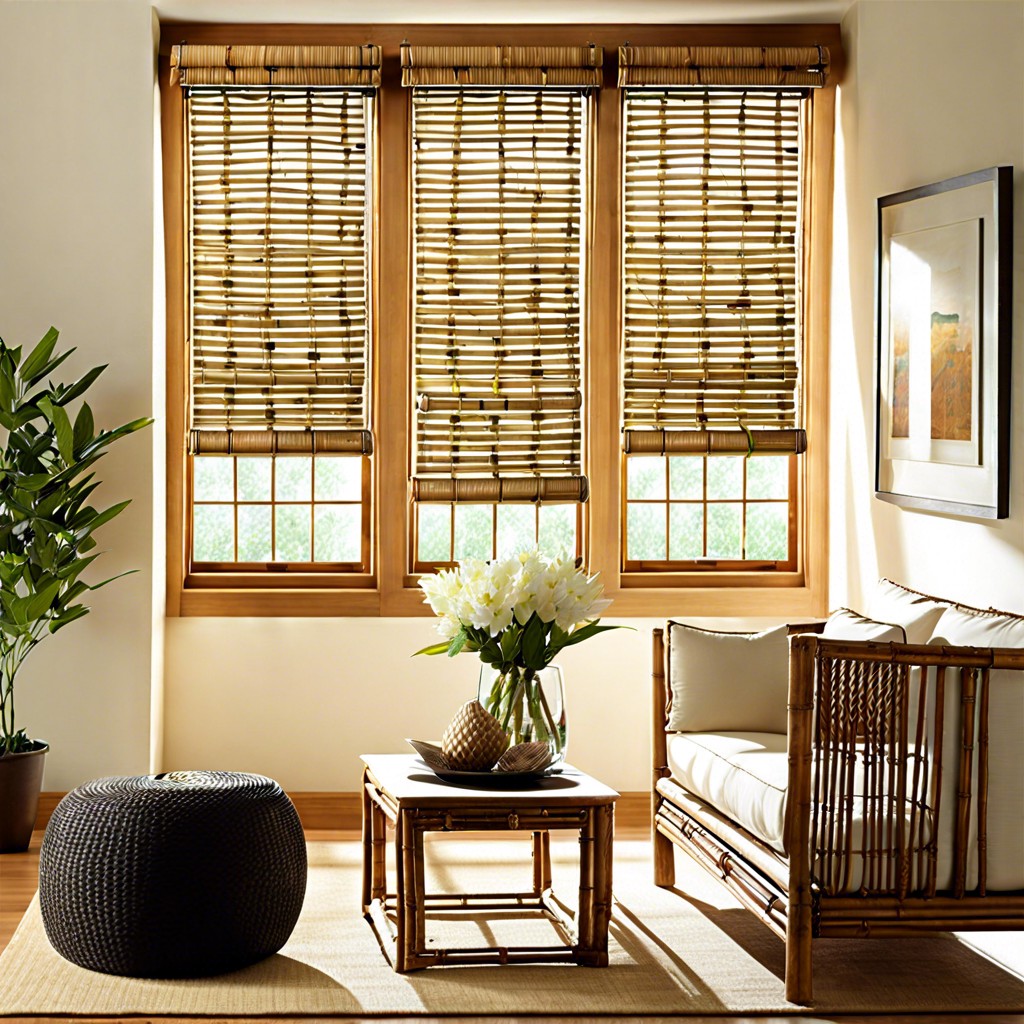 fabric or bamboo roller shades