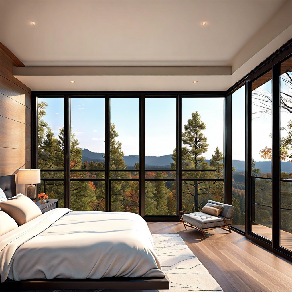 floor to ceiling windows for abundant natural light