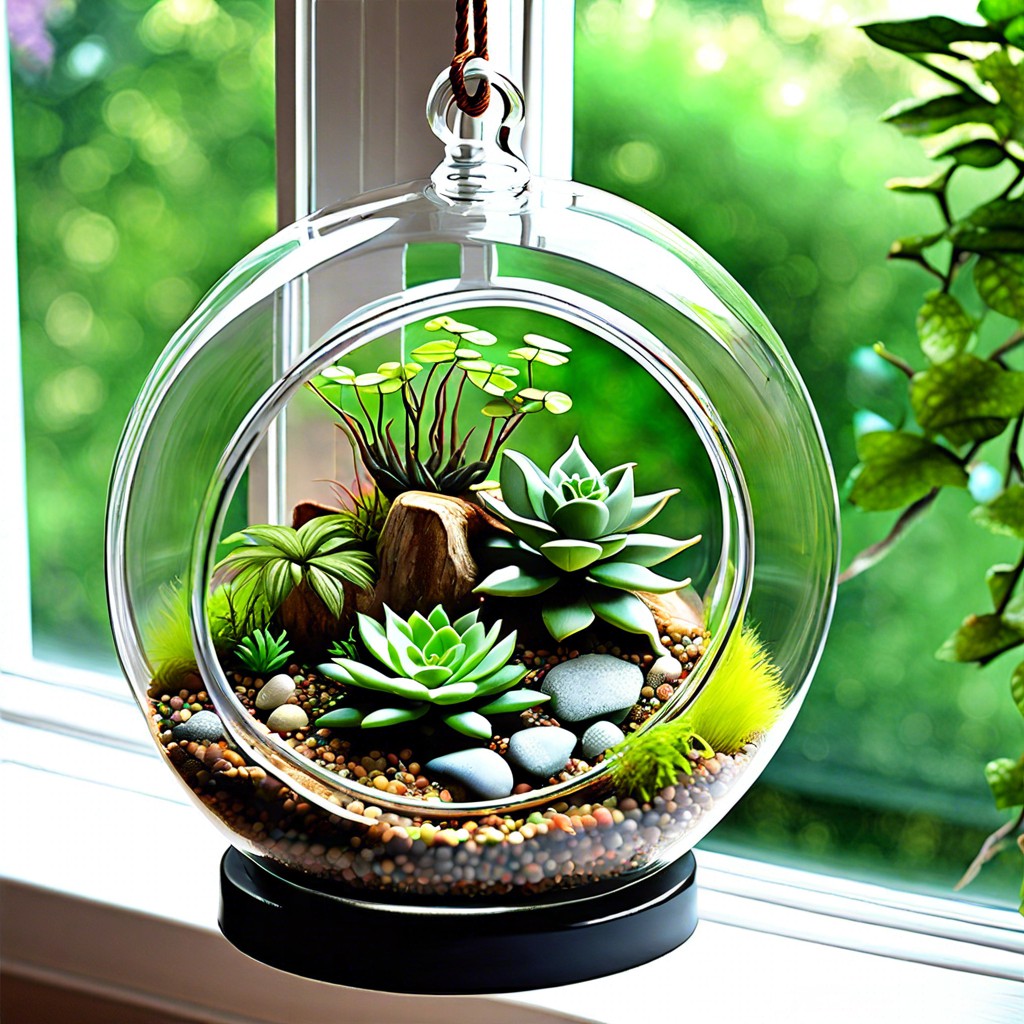 hanging terrariums