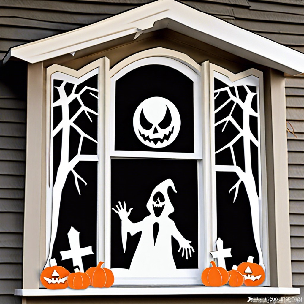 haunted house cutouts