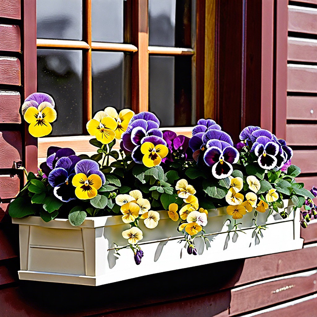 heathers and pansies