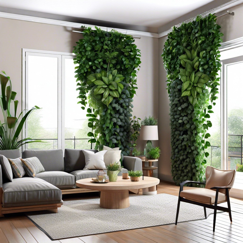 indoor plant curtains