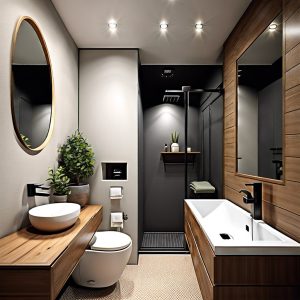 15 Small Bathroom No Window Ideas for Maximizing Light and Space