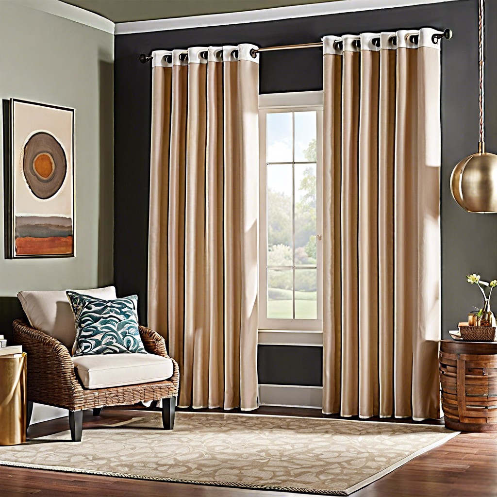 layered curtains with thick outer drapes and light inner curtains for adjustable light control