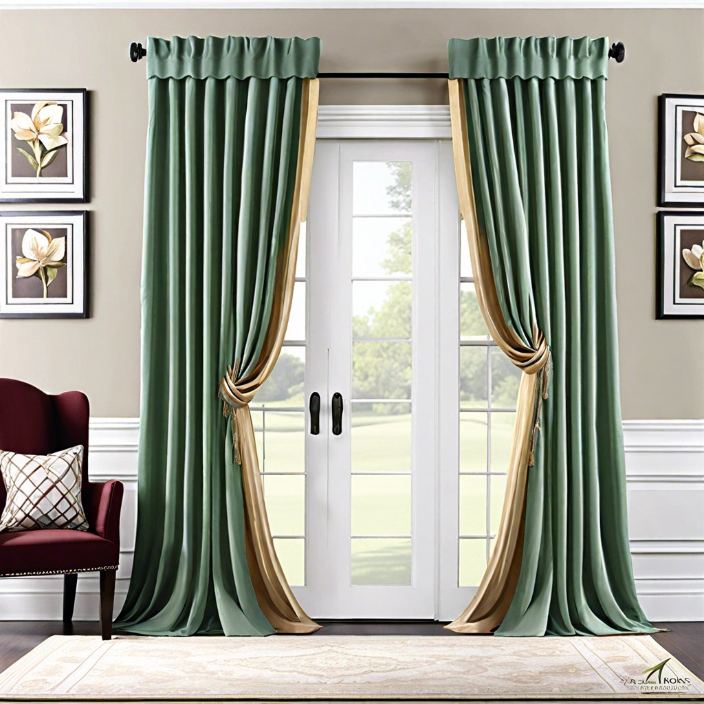 layered drapes and valances