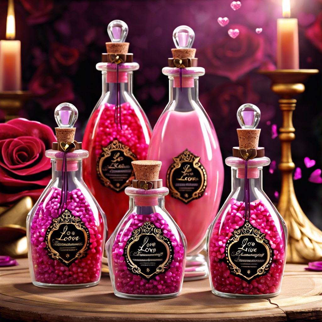 love potion bottles