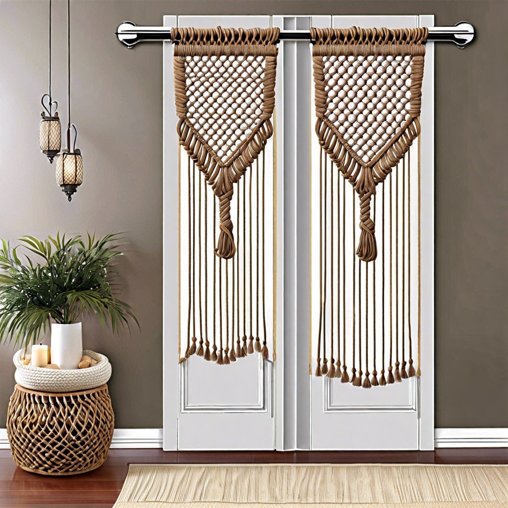 macrame panels for a crafty feel