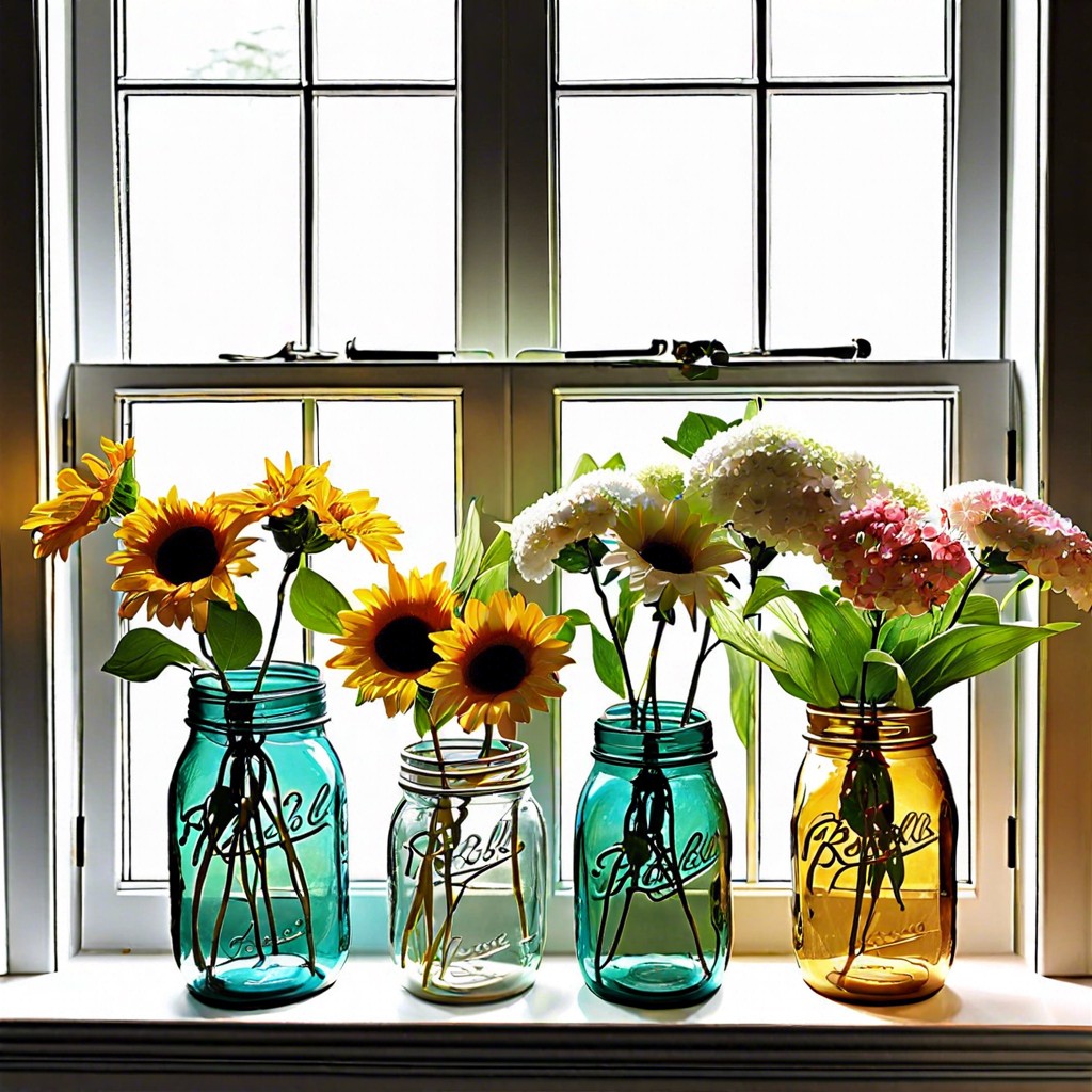 mason jar vases