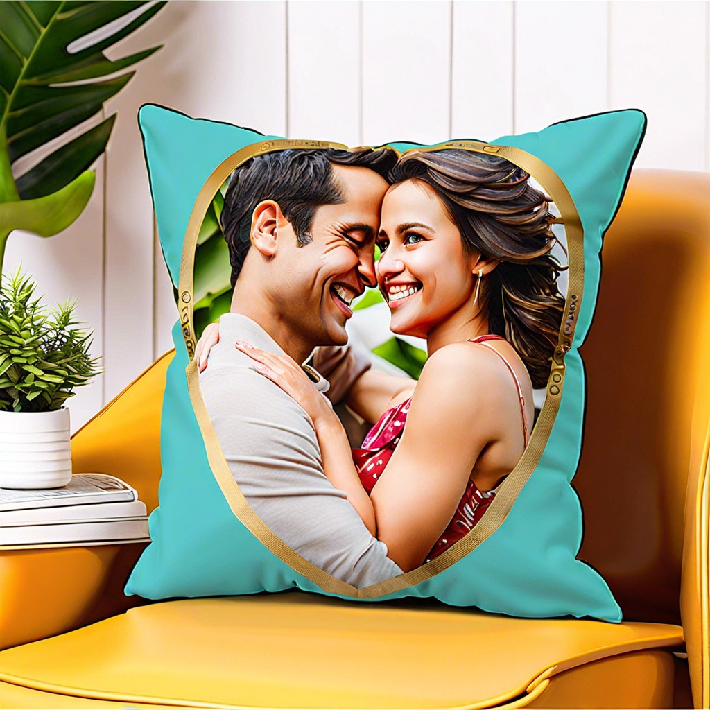 memory lane custom printed photos on cushions for a personal touch
