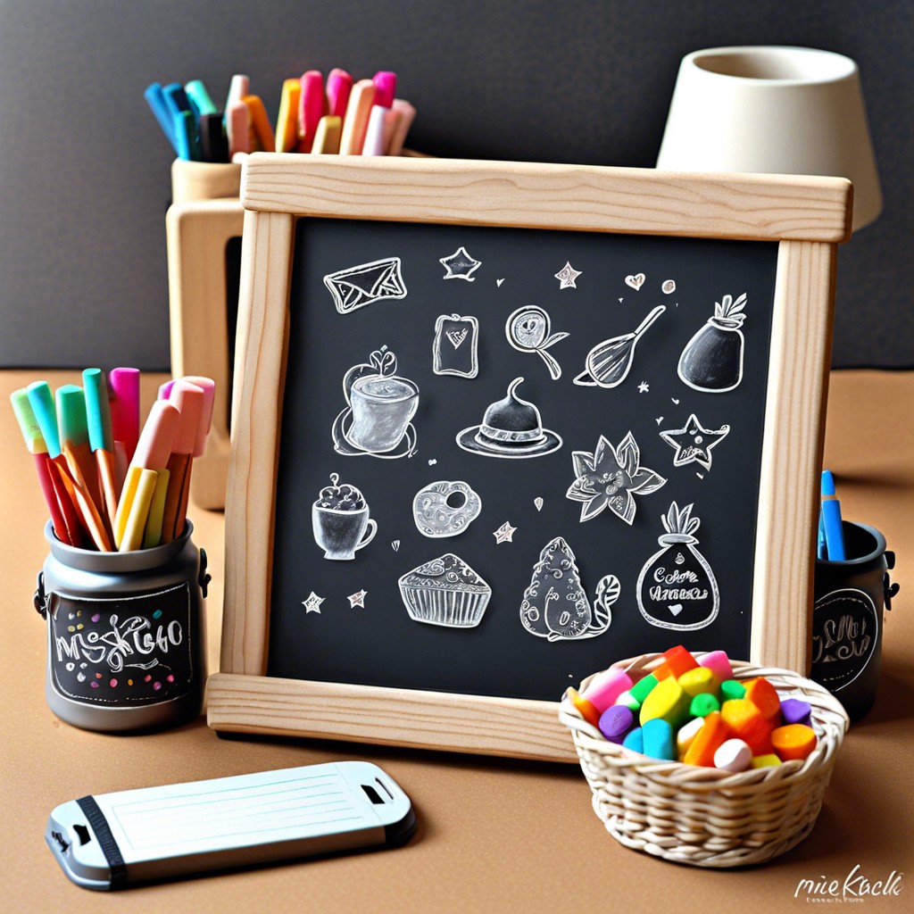 mini chalkboard with cute messages