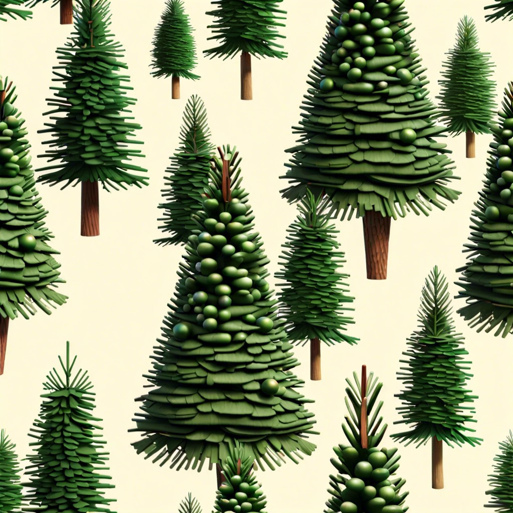 mini christmas tree forest