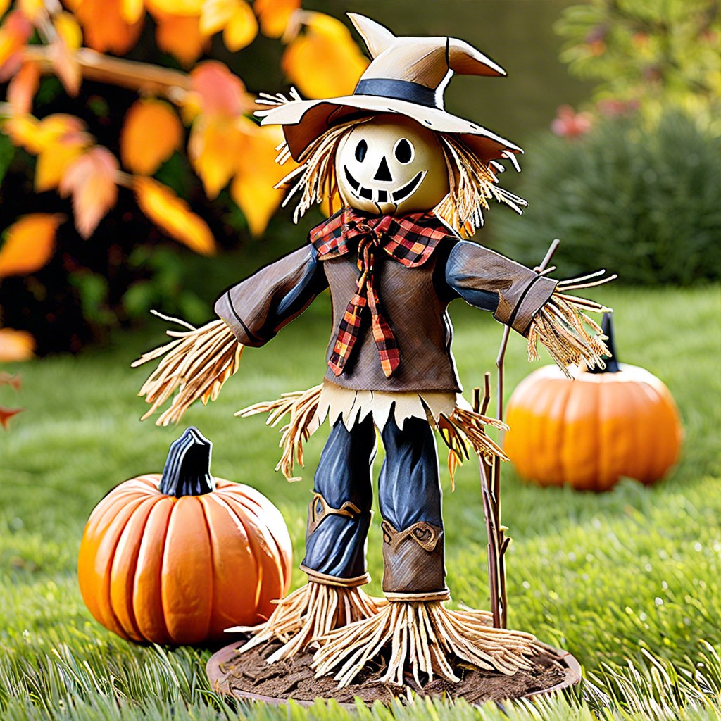 mini scarecrow display