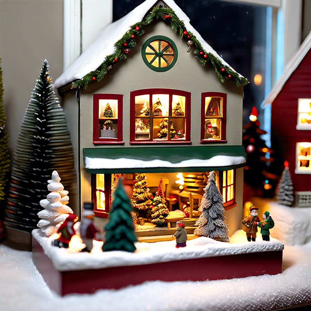 miniature christmas village