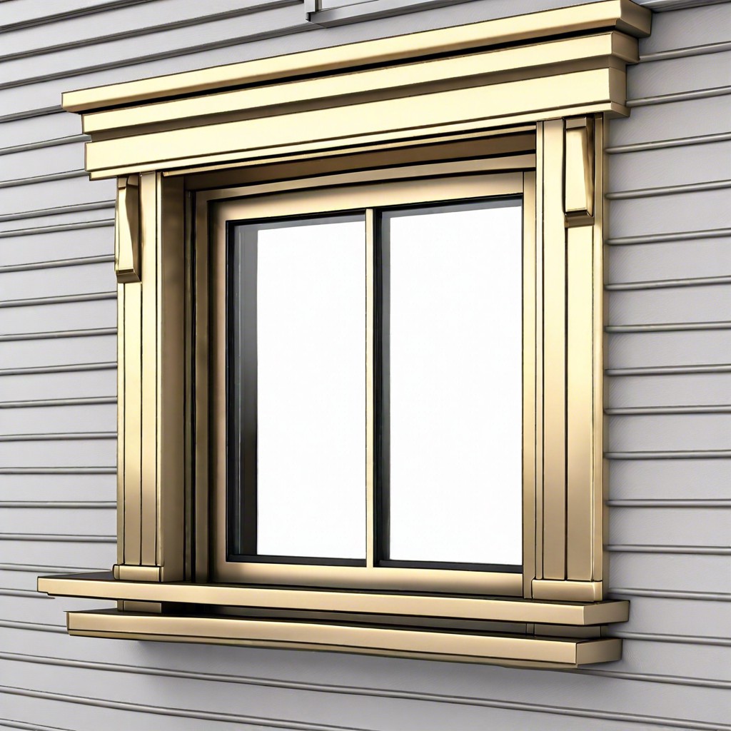 modern metallic trim