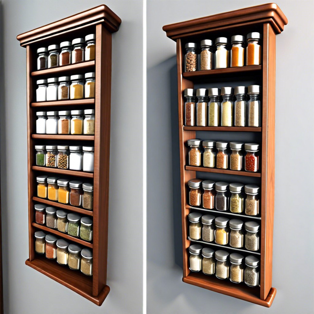 mounted spice racks