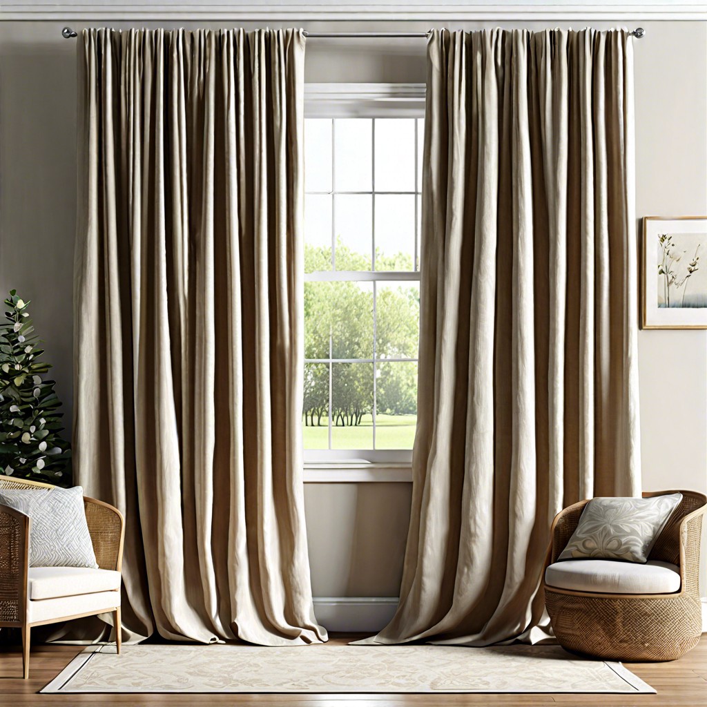 natural linen curtains for a light airy feel