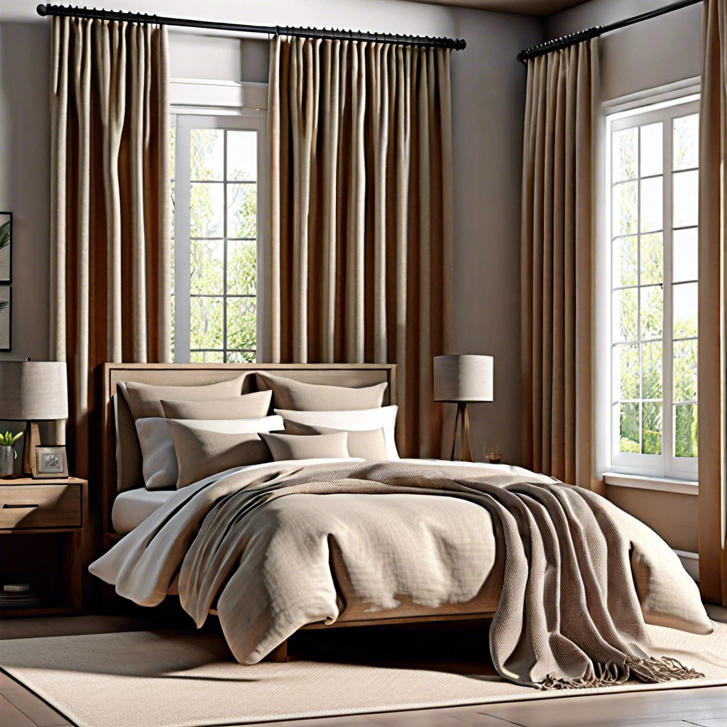 natural linen curtains for a relaxed airy feel